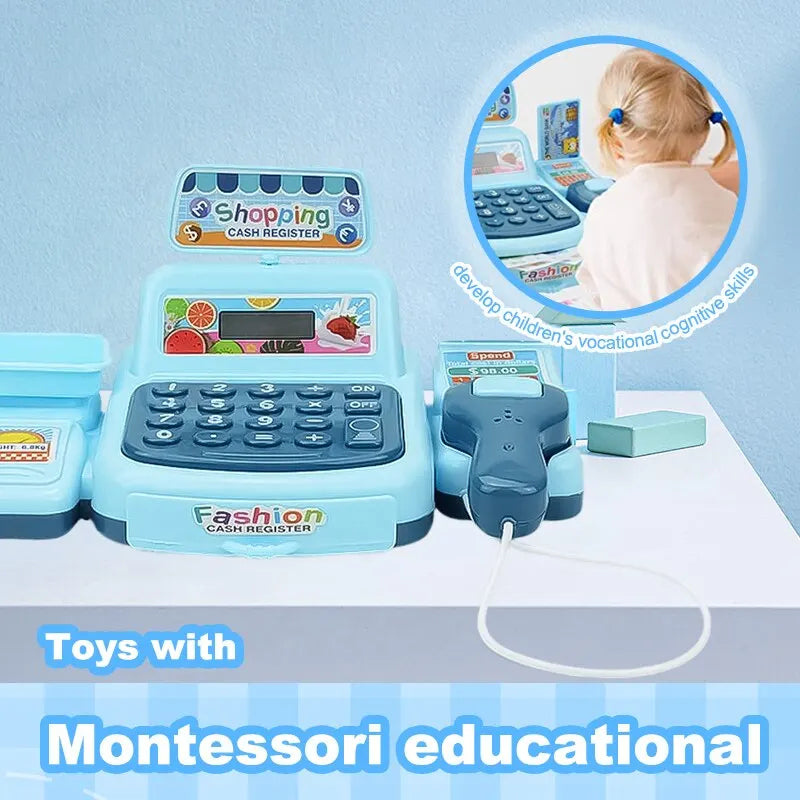 Cash Register Toy with Lights & Sounds, Electronic Gameplay, Safe for Ages 3+