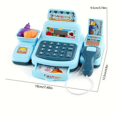 Cash Register Toy with Lights & Sounds, Electronic Gameplay, Safe for Ages 3+