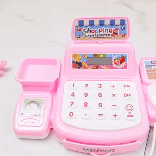 Cash Register Toy with Lights & Sounds, Electronic Gameplay, Safe for Ages 3+