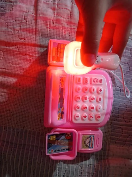 Cash Register Toy with Lights & Sounds, Electronic Gameplay, Safe for Ages 3+