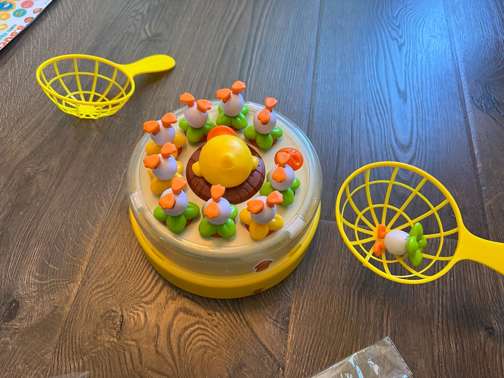 Children Duck Fishing Toy with Spring Popping Ducks, Catching Net and Spinner Base – Safe for Ages 3+