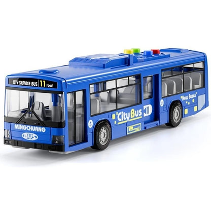 City Bus Toy with Sound, Lights, Opening & Closing Doors – Safe for Ages 3+