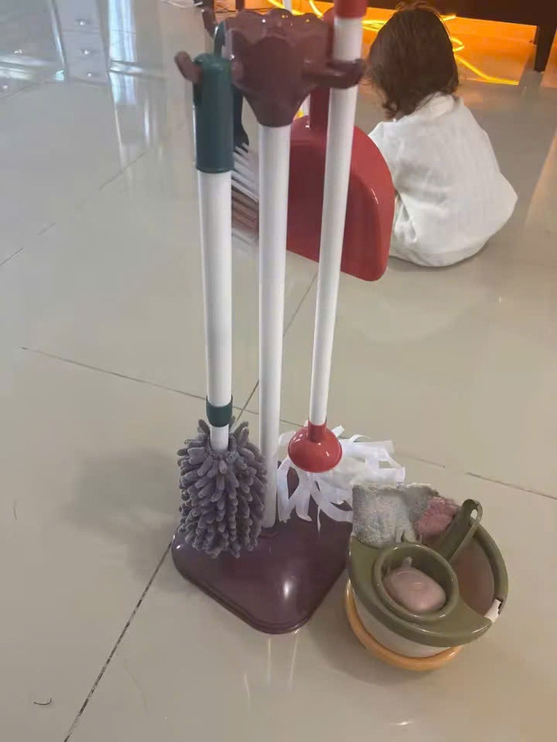 Cleaner Tool Toy with Hanging Rack, Easy to Assemble and Disassemble, Safe for Ages 3