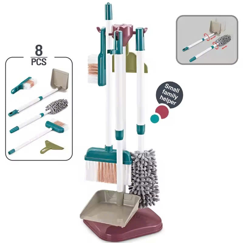 Cleaner Tool Toy with Hanging Rack, Easy to Assemble and Disassemble, Safe for Ages 3