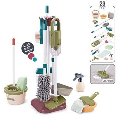 Cleaner Tool Toy with Hanging Rack, Easy to Assemble and Disassemble, Safe for Ages 3