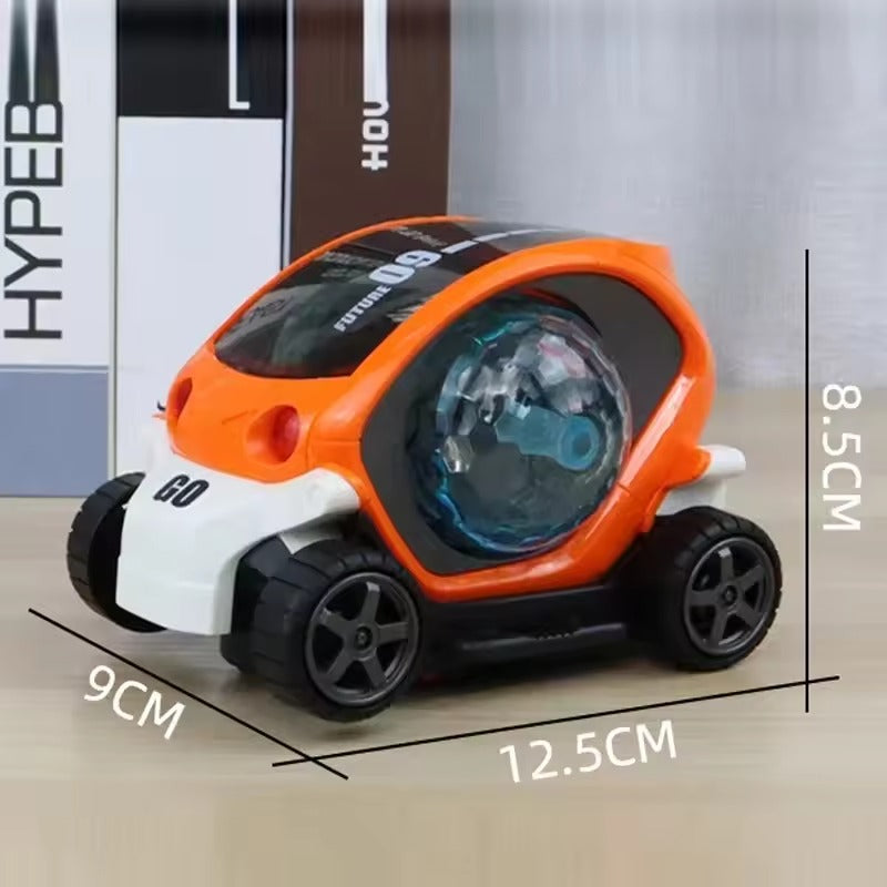 Colorful Electric Toy Car with 360° Spinning Wheels, Bright 4D Lights, Playful Music, Safe for Ages 4+