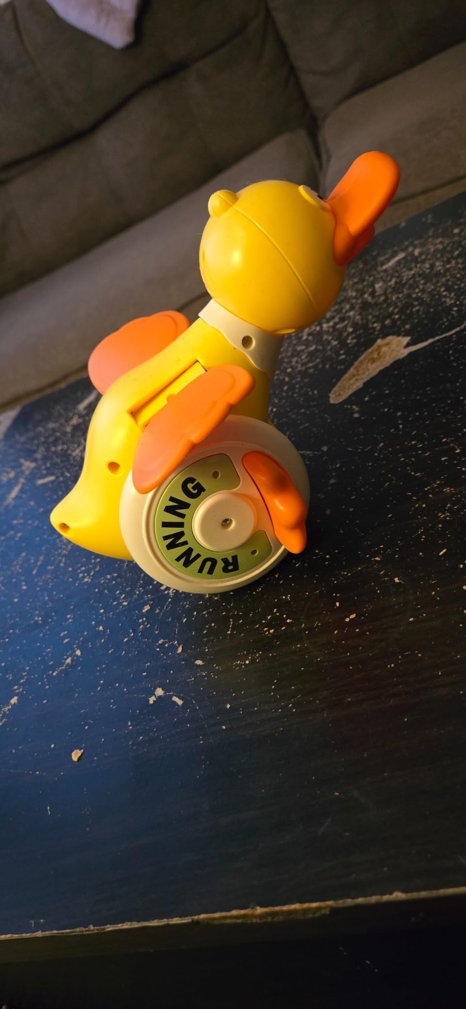 Crawling Baby with Musical Duck, Auto Obstacle Avoidance, RGB Lights, 360° Spinning, Safe for Ages 1+