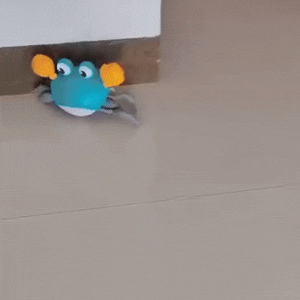 Crawling Crab Toy with Obstacle Avoidance Sensor, Music and LED Lights, Safe for Ages 3+