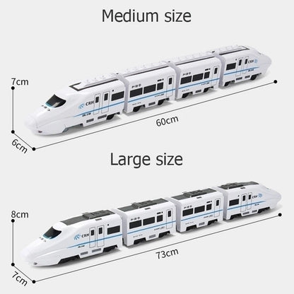 DIY Electric Train Toy with Lights and Sounds, 360° Spinning, Auto Obstacle Avoidance, Safe for Ages 2+