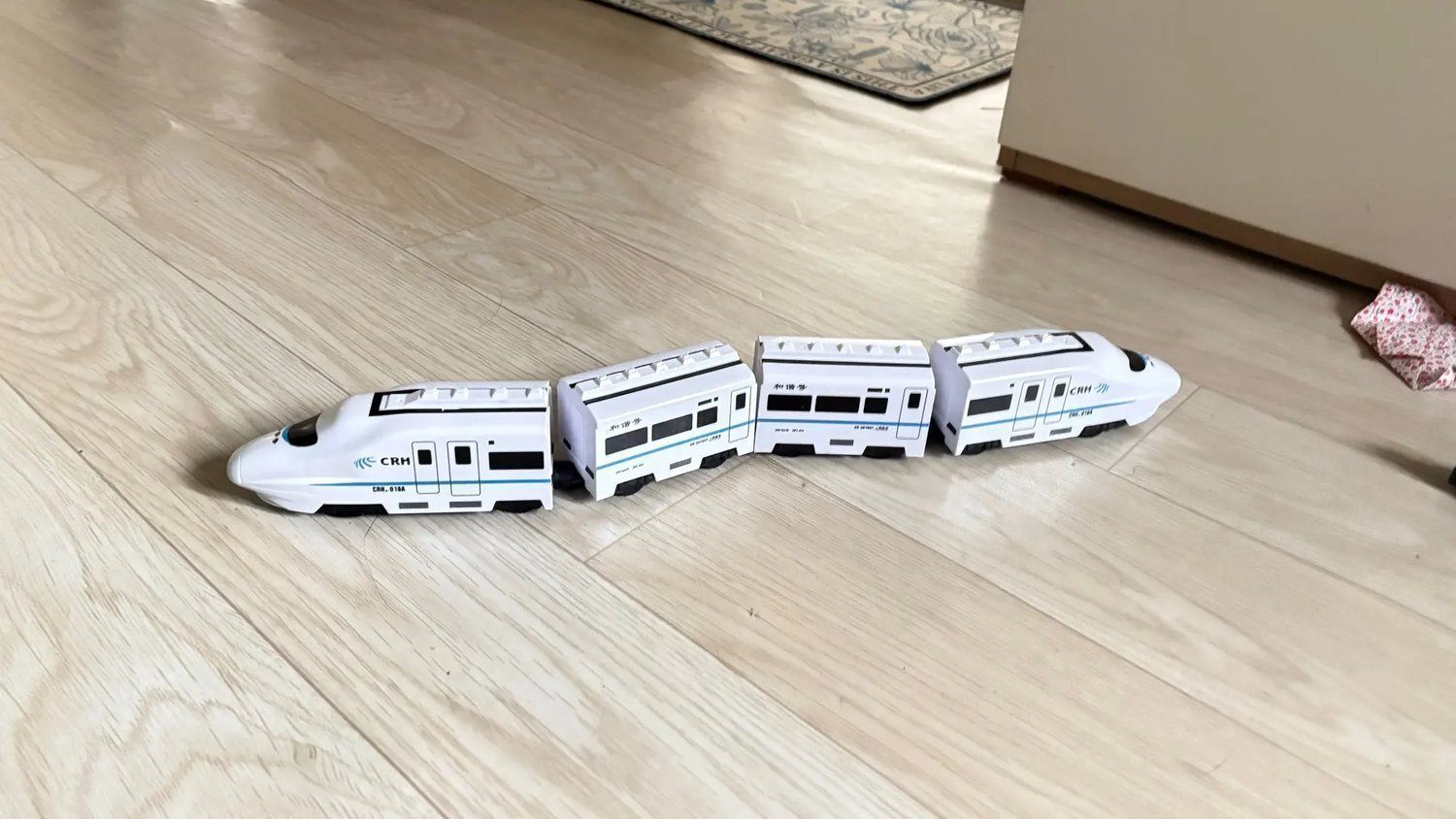 DIY Electric Train Toy with Lights and Sounds, 360° Spinning, Auto Obstacle Avoidance, Safe for Ages 2+
