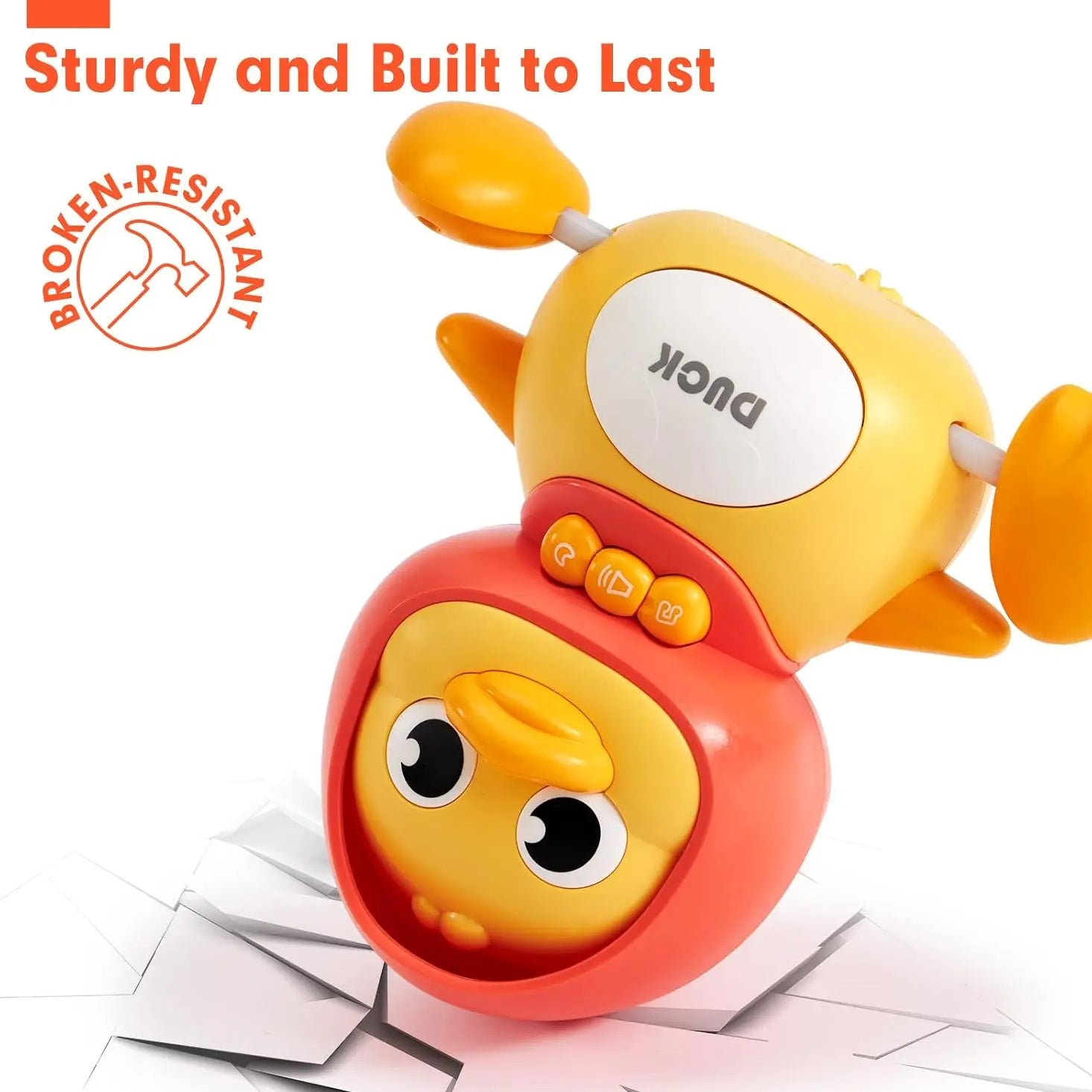 Dancing Duck Toy with Music, Lights and Walking, Safe for Ages 6 Months+