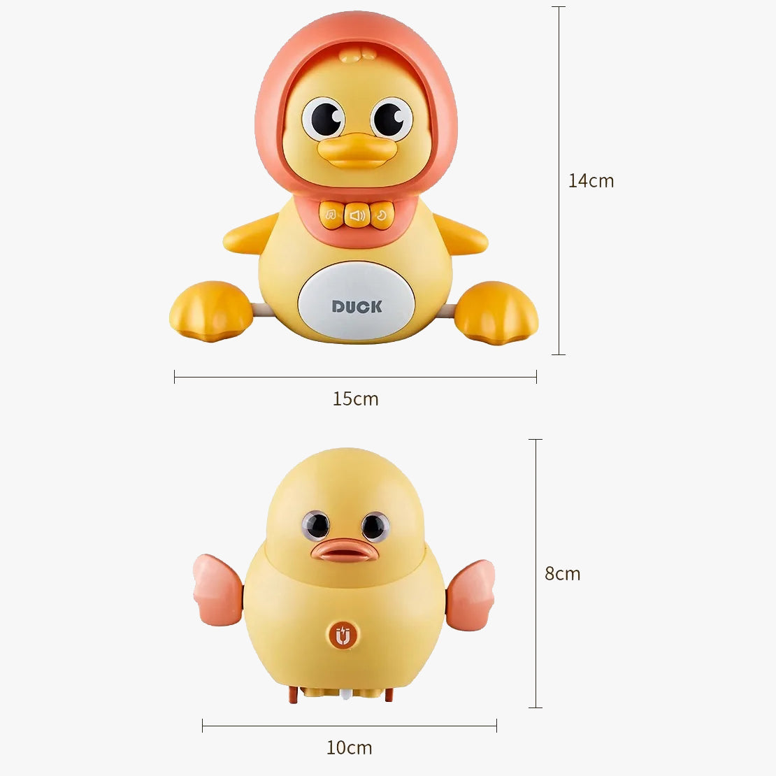 Dancing Duck Toy with Music, Lights and Walking, Safe for Ages 6 Months+