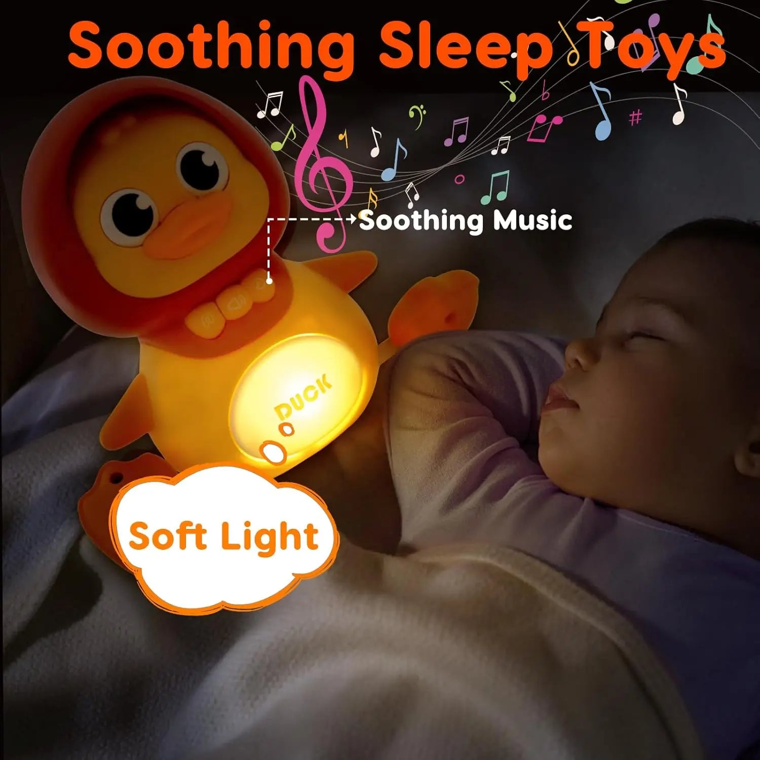Dancing Duck Toy with Music, Lights and Walking, Safe for Ages 6 Months+