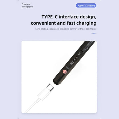 Earwax Removal Tool with Camera and Light, 360° View, Soft Silicone Tip, High-Speed WiFi Imaging