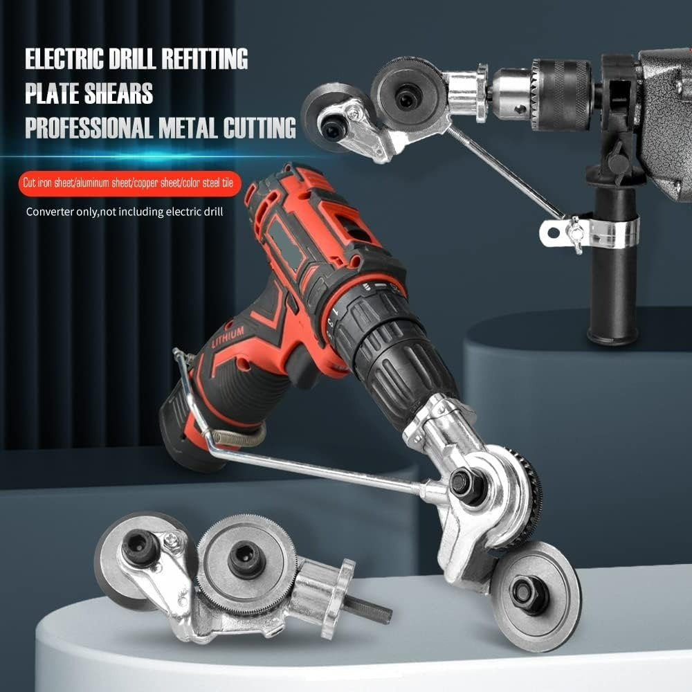 Electric Drill Refitting Plate Shears with Precision Metal Cutting and Multi-Material Cutting Capability
