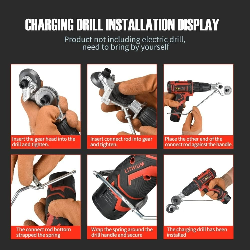 Electric Drill Refitting Plate Shears with Precision Metal Cutting and Multi-Material Cutting Capability