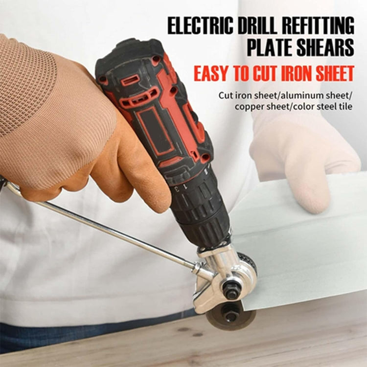 Electric Drill Refitting Plate Shears with Precision Metal Cutting and Multi-Material Cutting Capability