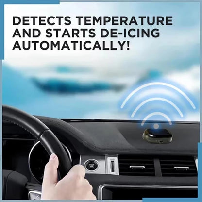 Electromagnetic Snow Removal Device Uses USB Rechargeable To Melt Ice And Snow On Car Windows