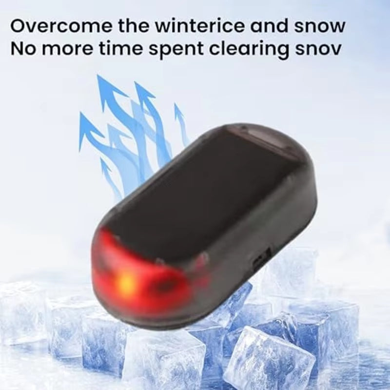 Electromagnetic Snow Removal Device Uses USB Rechargeable To Melt Ice And Snow On Car Windows