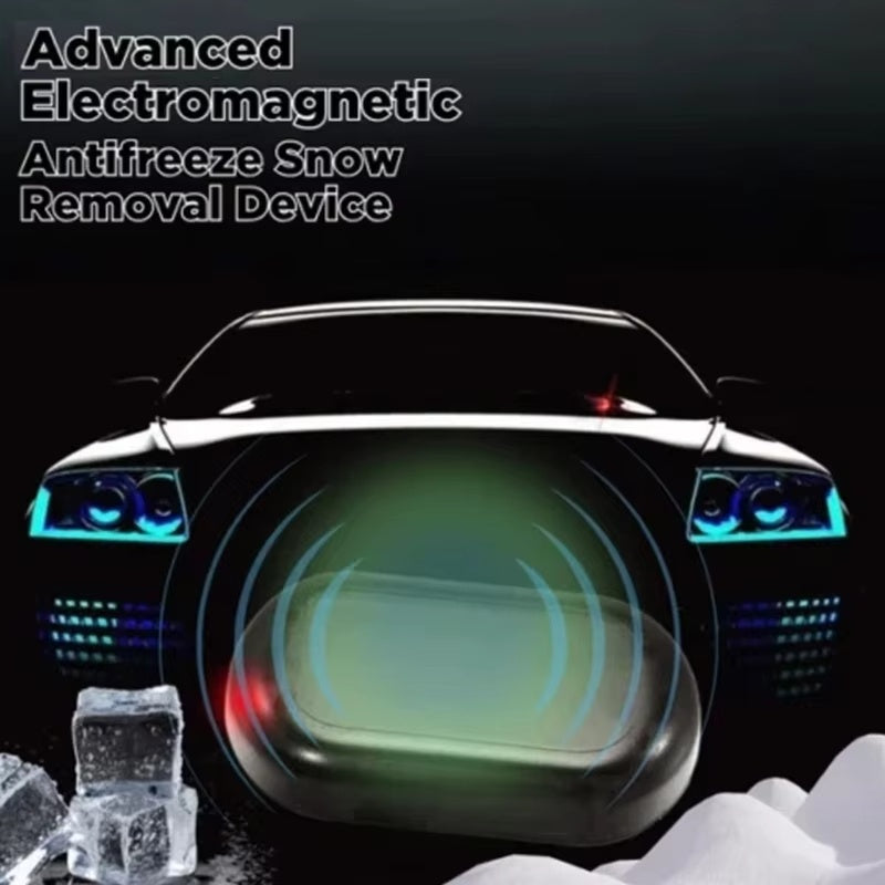 Electromagnetic Snow Removal Device Uses USB Rechargeable To Melt Ice And Snow On Car Windows
