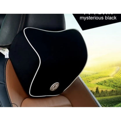 Ergonomic Memory Foam Lumbar and Neck Support Cushion Set