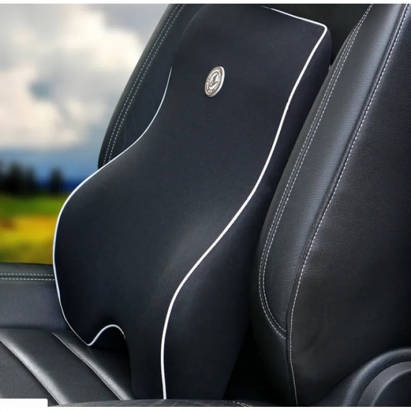 Ergonomic Memory Foam Lumbar and Neck Support Cushion Set