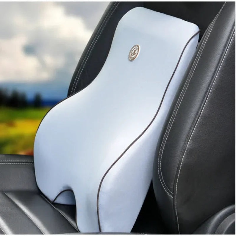 Ergonomic Memory Foam Lumbar and Neck Support Cushion Set
