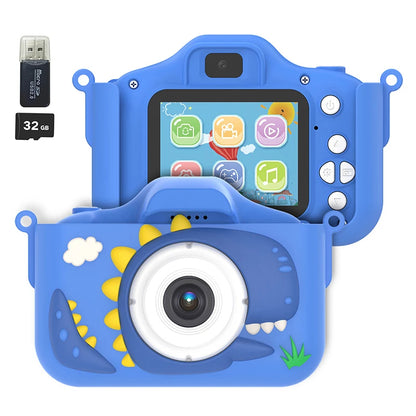 Exciting Camera for Inquisitive Children With Selfie, 32GB Storage, Display Screen, Fun Cartoon Design for Ages 3+