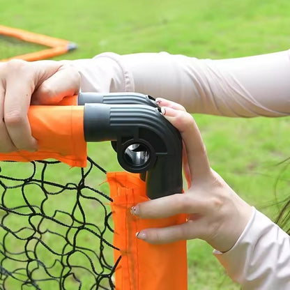 Foldable Kids Soccer Goal Set with Ball & Ground Stakes – Easy-to-Assemble Football Gate for Backyard Fun, Park Games & Training