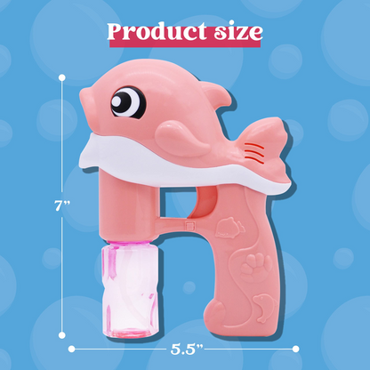 Fully Automatic Whale Bubble Gun Toy holds Music, Light - Bubble Outdoor Must-have - Safe for Ages 2+