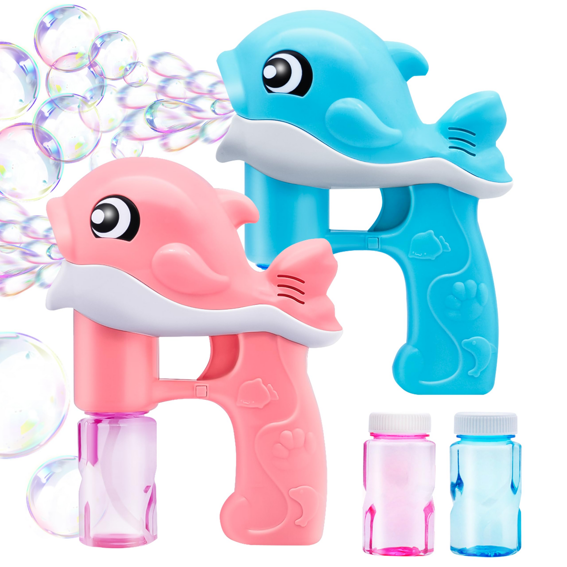 Fully Automatic Whale Bubble Gun Toy holds Music, Light - Bubble Outdoor Must-have - Safe for Ages 2+