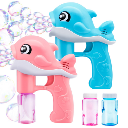Fully Automatic Whale Bubble Gun Toy holds Music, Light - Bubble Outdoor Must-have - Safe for Ages 2+