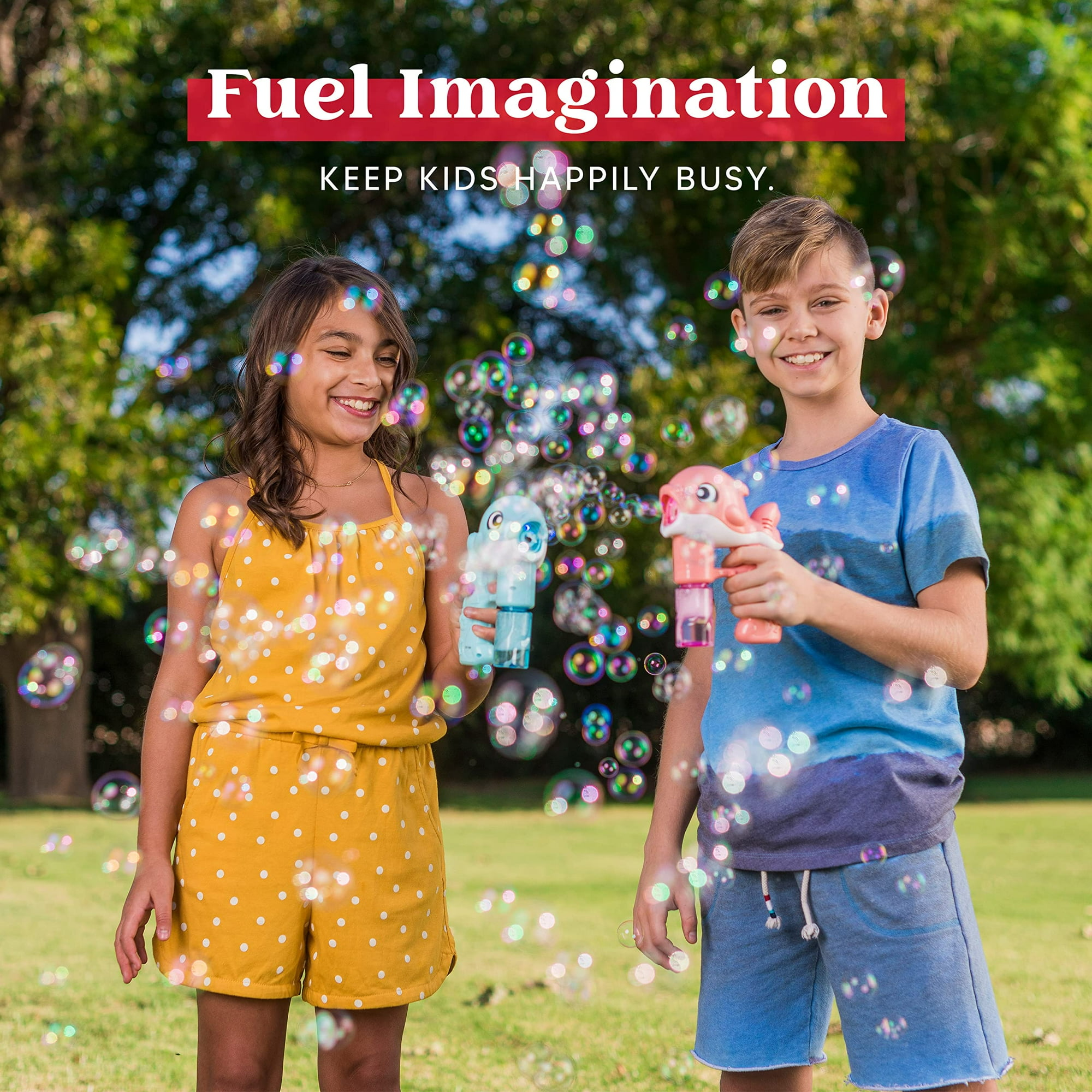 Fully Automatic Whale Bubble Gun Toy holds Music, Light - Bubble Outdoor Must-have - Safe for Ages 2+