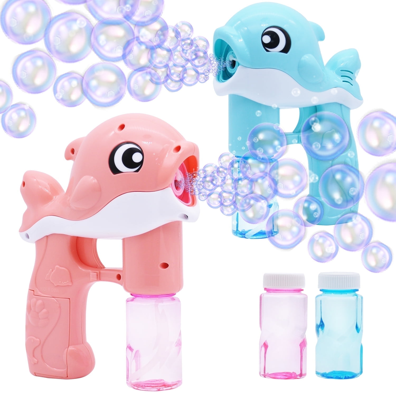 Fully Automatic Whale Bubble Gun Toy holds Music, Light - Bubble Outdoor Must-have - Safe for Ages 2+