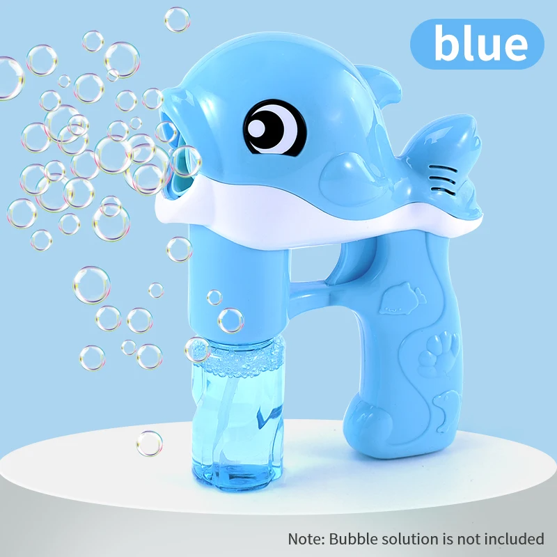 Fully Automatic Whale Bubble Gun Toy holds Music, Light - Bubble Outdoor Must-have - Safe for Ages 2+