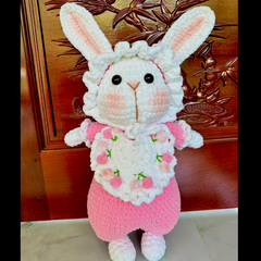 Handmade Adorable Knitted Bunny Bear Toy for All Ages