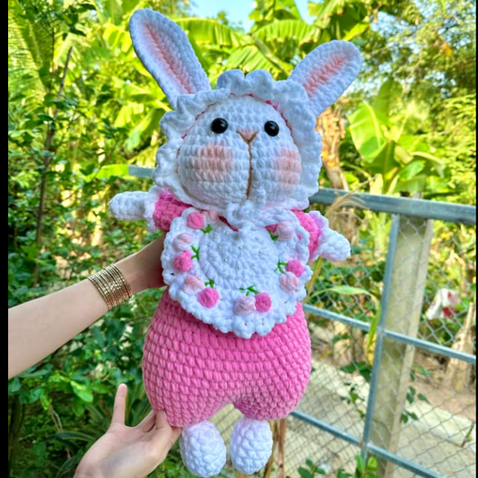 Handmade Adorable Knitted Bunny Bear Toy for All Ages