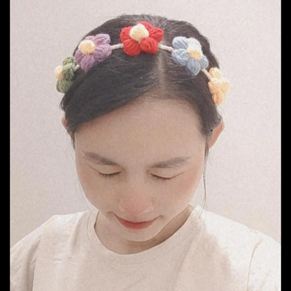 Handmade Floral Headband Bold Vibrant Fashion Accessory