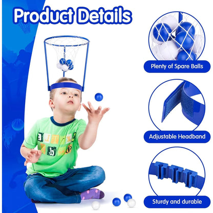 Head Hoop Basketball, Party Game Set, Easy to Assemble, Complete 2-Player Accessories Included, Safe for Ages 4+
