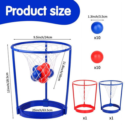 Head Hoop Basketball, Party Game Set, Easy to Assemble, Complete 2-Player Accessories Included, Safe for Ages 4+
