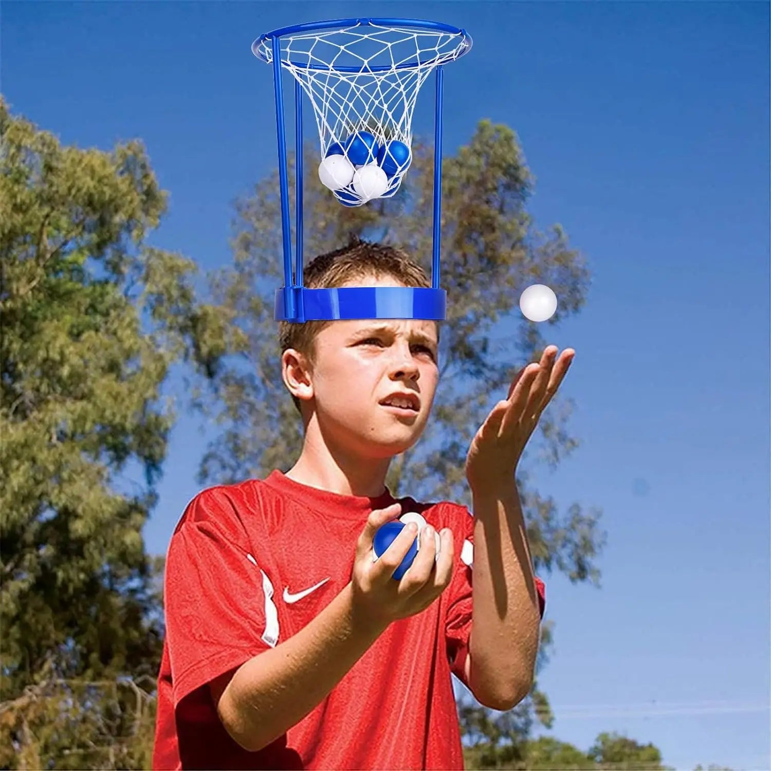 Head Hoop Basketball, Party Game Set, Easy to Assemble, Complete 2-Player Accessories Included, Safe for Ages 4+