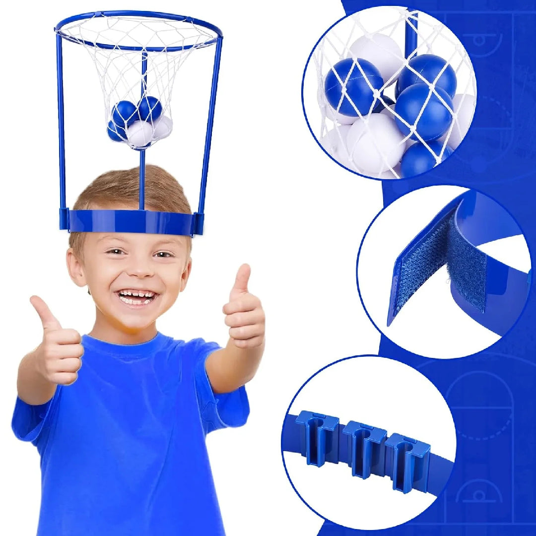 Head Hoop Basketball, Party Game Set, Easy to Assemble, Complete 2-Player Accessories Included, Safe for Ages 4+