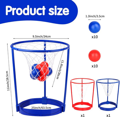 Head Hoop Basketball, Party Game Set, Easy to Assemble, Complete 2-Player Accessories Included, Safe for Ages 4+