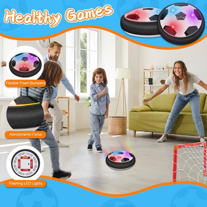 Hover Soccer Ball with Colorful LED Lights, Durable Materials and Battery Operation, Safe for Ages 3+