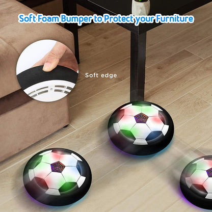 Hover Soccer Ball with Colorful LED Lights, Durable Materials and Battery Operation, Safe for Ages 3+