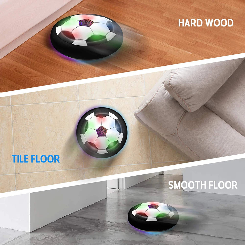 Hover Soccer Ball with Colorful LED Lights, Durable Materials and Battery Operation, Safe for Ages 3+
