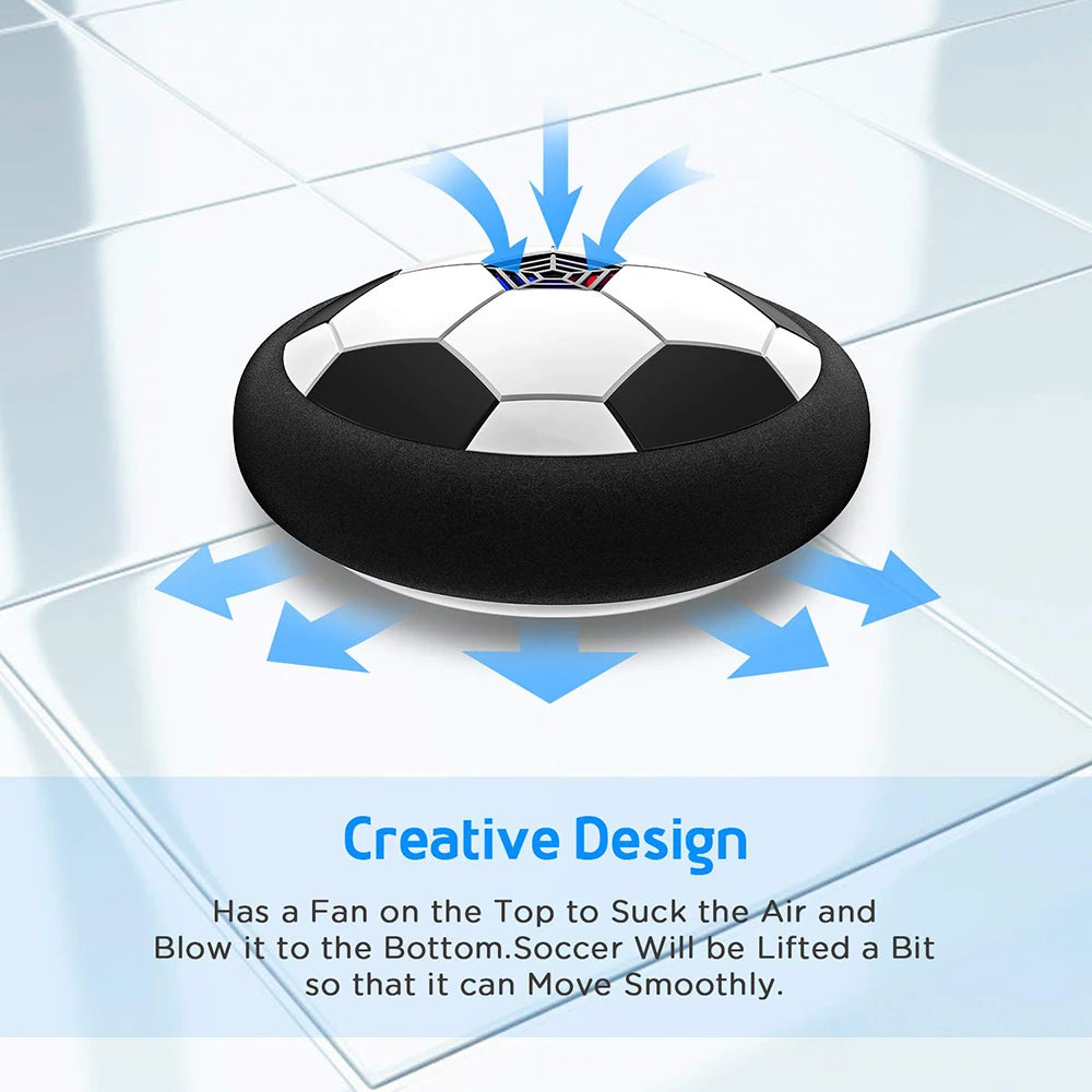 Hover Soccer Ball with Colorful LED Lights, Durable Materials and Battery Operation, Safe for Ages 3+