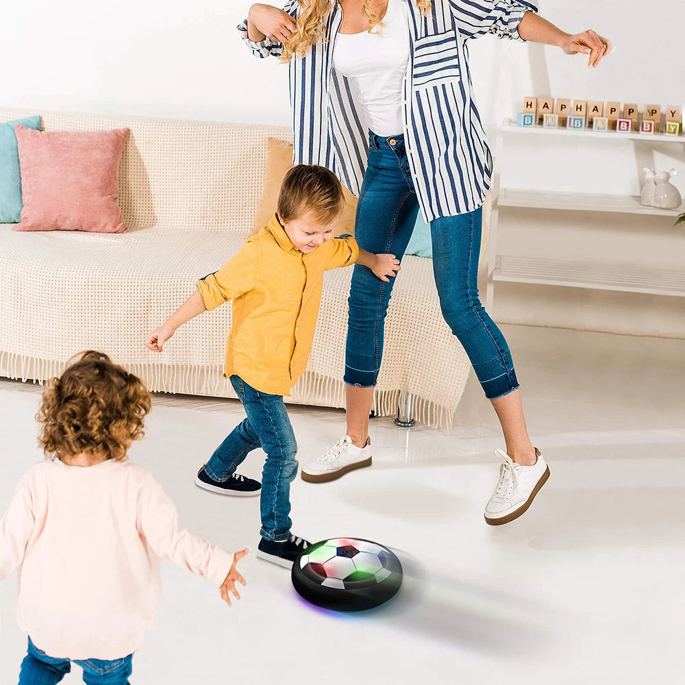Hover Soccer Ball with Colorful LED Lights, Durable Materials and Battery Operation, Safe for Ages 3+