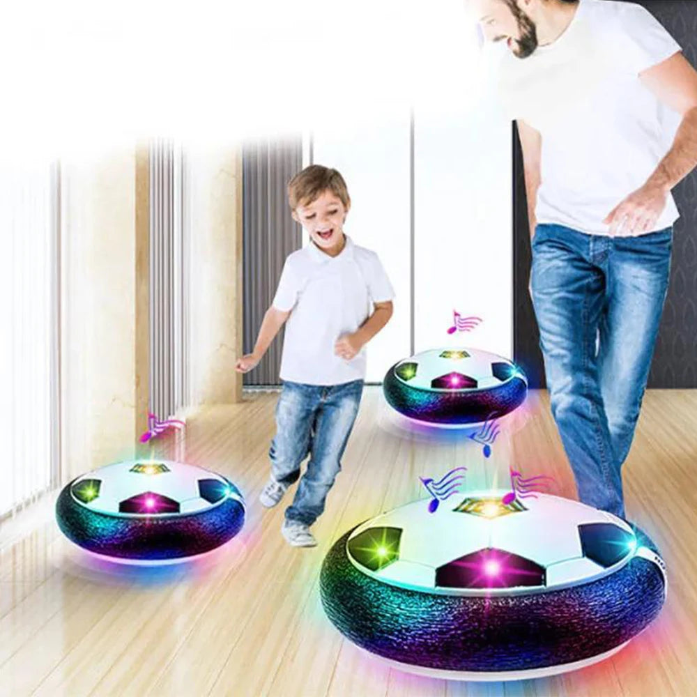 Hover Soccer Ball with Colorful LED Lights, Durable Materials and Battery Operation, Safe for Ages 3+