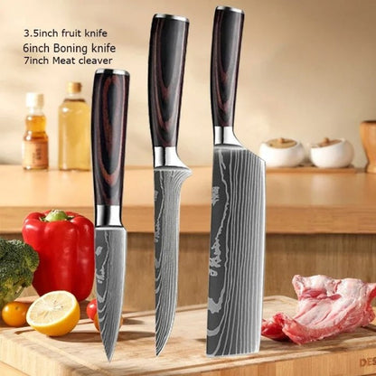 Japanese Chef Knives, Professional Kitchen Knife Set, Stainless Steel Professional Chef Knife Set